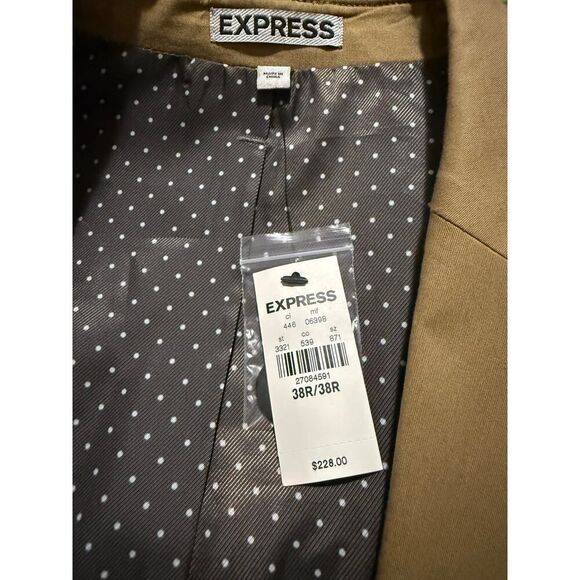 EXPRESS NWT PHOTOGRAPHER FITTED BLAZER SIZE 38R MSRP: $228 - Picture 5 of 8